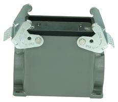 MP009434 - Heavy Duty Connector, Base, Bulkhead Mount, Side Entry, Aluminium Body, 2 Lever, 32A - MULTICOMP PRO