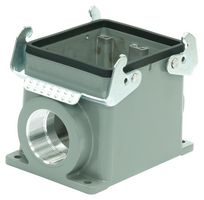MP009441 - Heavy Duty Connector, Base, Bulkhead Mount, Side Entry, Aluminium Body, 2 Lever, 32B - MULTICOMP PRO