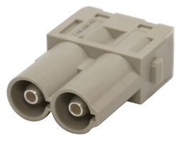 MP009478 - Heavy Duty Connector, MP-HM INSERTS, Module, 2 Contacts, Receptacle, Screw Socket - MULTICOMP PRO