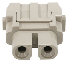 MP009486 - Heavy Duty Connector, MP-HM INSERTS, Module, 2 Contacts, Receptacle - MULTICOMP PRO