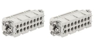 MP009528 - Heavy Duty Connector, MP-HA INSERTS, Insert, 32+PE Contacts, 16A, Receptacle - MULTICOMP PRO