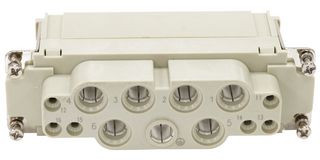 MP009606 - Heavy Duty Connector, Combination, 100A/16A, MP-HK INSERTS, Insert, 12+PE Contacts, 24B, Receptacle - MULTICOMP PRO