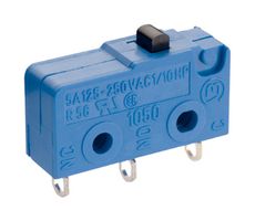 1050.0102 - Microswitch, Subminiature, Pin Plunger, SPDT, Solder Lug, 5 A - MARQUARDT