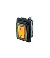 1935.3138 - Rocker Switch, On-Off, DPST, Illuminated, Panel Mount, Transparent, 1930 Series - MARQUARDT