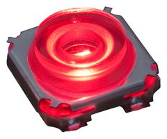 3006.2102 - Tactile Switch, 3006 Series, Top Actuated, Surface Mount, Round Button, 400 gf, 50mA at 28VDC - MARQUARDT