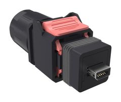 NDHN3D2 - Modular Connector, 24AWG IDC, IX Type A Plug, 1 x 1 (Port), 10P10C, Cat6a, IP67, Panel Mount - AMPHENOL COMMUNICATIONS SOLUTIONS