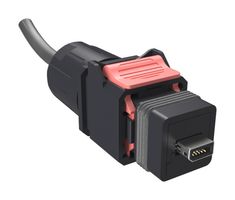 NDHN4A2AB0A - Ethernet Cable, IP67, Cat6a, IX Type A Plug to Free End, 2 m, 6.6 ft - AMPHENOL COMMUNICATIONS SOLUTIONS