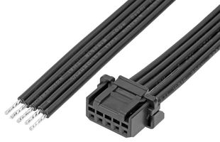 219653-1054 - Cable Assembly, Micro-One 2.0 Receptacle to Free End, 5 Ways, 2 mm, 1 Row, 600 mm, 23.6 " - MOLEX
