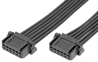 219652-1061 - Cable Assembly, Micro-One 2.0 Receptacle to Micro-One 2.0 Receptacle, 6 Ways, 2 mm, 1 Row, 100 mm - MOLEX
