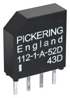 112-1-A-12/2D - Reed Relay, SPST-NO, 12 V, 112 Series, Through Hole, 750 ohm, 500 mA - PICKERING