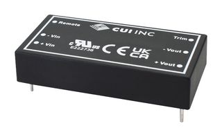 PRFE20W-O72-D24-D - Isolated Through Hole DC/DC Converter, ITE, 18:1, 20 W, 2 Output, 24 V, 410 mA - CUI