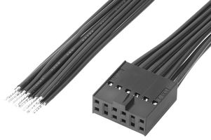 219659-1123 - Cable Assembly, C-Grid III Receptacle to Free End, 12 Ways, 2.54 mm, 2 Row, 300 mm, 11.8 " - MOLEX