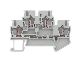 8WH2020-0AF00 - DIN Rail Mount Terminal Block, 4 Ways, 28 AWG, 12 AWG, 2.5 mm², Clamp, 22 A - SIEMENS