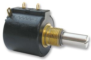 3547S-1AA-502A - Rotary Potentiometer, Wirewound, 5 kohm, 3 Turns, Linear, 1 W, ± 3%, 3547S Series - BOURNS