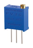PV36W201C01B00 - Trimpot, Multi Turn, Cermet, Top Adjust, 200 ohm, Through Hole, 25 Turns - BOURNS