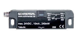 101190024 - Safety Interlock Switch, BNS 36 Series, DPST-NC, M8 Connector, IP67 - SCHMERSAL