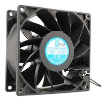 OA938EC-UR-1WBXC - AC Axial Fan, 110V / 220V, Square, 92 mm, 38 mm, Ball Bearing, 88 CFM - ORION FANS