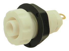 MP770919 - Banana Test Connector, Socket, Panel Mount, 30 A, 1 kV, Gold, White - MULTICOMP PRO