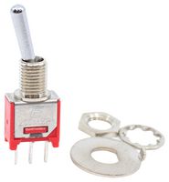 200MSP3T1B1M2QEH - Toggle Switch, On-Off-On, SPDT, Non Illuminated, Through Hole, 3 A - E-SWITCH