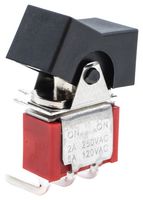 300SP1J1BLKM6QE - Rocker Switch, On-None-On, SPDT, Non Illuminated, Panel Mount, Black, 300 Series - E-SWITCH