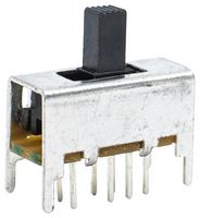 EG2301A - Slide Switch, DP3T, Through Hole, 200 mA - E-SWITCH