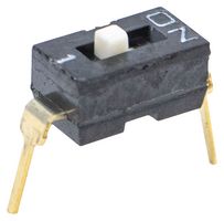 KAE01LAGT - DIP / SIP Switch, 1 Circuits, Slide, Through Hole, SPST, 24 V, 25 mA - E-SWITCH