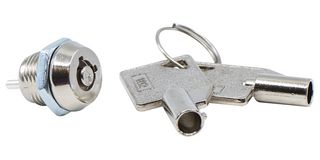 KO106A102 - Keylock Switch, SPST, 2 Position, Solder, 1 A - E-SWITCH