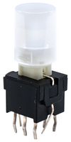 LP4OA1PBCTR - Pushbutton Switch, LP4 Series, DPDT, Momentary, Round, Transparent - E-SWITCH
