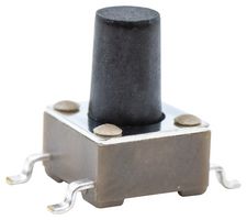 TL3301PF160QG - Tactile Switch, TL3301 Series, Top Actuated, Surface Mount, Round Button, 160 gf, 50mA at 12VDC - E-SWITCH