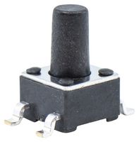 TL3305CF160QG - Tactile Switch, TL3305 Series, Top Actuated, Surface Mount, Round Button, 160 gf, 50mA at 12VDC - E-SWITCH