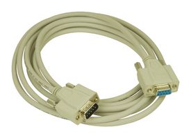 CRMN9MF-10 - Computer Cable, D Subminiature Plug, 9 Way, D Subminiature Socket, 9 Way, 10 ft, 3 m, Grey - L-COM
