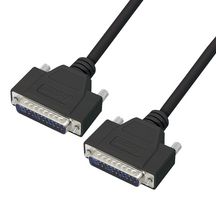 CSMNB25MM-2.5 - Computer Cable, D Subminiature Plug, 25 Way, D Subminiature Plug, 25 Way, 2.5 ft, 760 mm, Black - L-COM