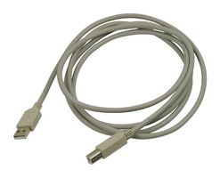 CSMUAB-2M - USB Cable, Type A Plug to Type B Plug, 2 m, 6.6 ft, USB 2.0, Grey - L-COM