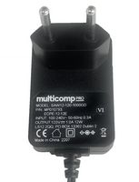 MP010793 - AC/DC Power Supply, ITE, 1 Output, 12 W, 12 VDC, 1 A - MULTICOMP PRO