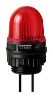 23110055. - Beacon, LED, Red, Steady, 24 VDC, 29 mm x 47 mm, IP65 - WERMA