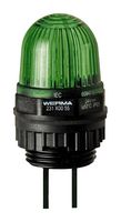 23120055. - Beacon, LED, Green, Steady, 24 VDC, 29 mm x 47 mm, IP65 - WERMA