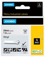 1805430 - RHINO 24 MM BLACK ON WHITE VINYL - DYMO