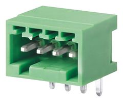 CTBP93HC/4 - Terminal Block, Header, 2.5 mm, 4 Ways, 5 A, 250 V, Through Hole Right Angle - CAMDENBOSS