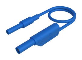 934043102 - Banana Test Lead, 4mm Stackable Banana Plug, Shrouded, 4mm Banana Socket, Shrouded, 6.6 ft, 2 m - HIRSCHMANN TEST AND MEASUREMENT