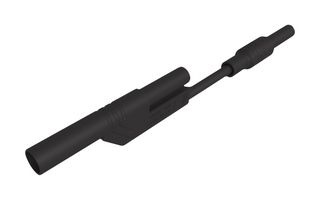 934212100 - Banana Test Lead, 4mm Stackable Banana Plug, Shrouded, 4mm Banana Socket, Shrouded, 3.2 ", 80 mm - HIRSCHMANN TEST AND MEASUREMENT