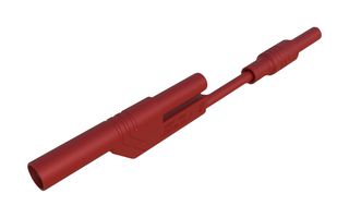 934212101 - Banana Test Lead, 4mm Stackable Banana Plug, Shrouded, 4mm Banana Socket, Shrouded, 3.2 ", 80 mm - HIRSCHMANN TEST AND MEASUREMENT