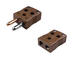 IS-T-MQ+FQ - Thermocouple Connector, Standard, Quick Wire, Plug, Socket, Type T, IEC - LABFACILITY