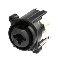 RCJ10FA-V-0 - XLR Connector, 3 Contacts, Receptacle, Panel PCB Mount, Gold Plated Contacts - REAN