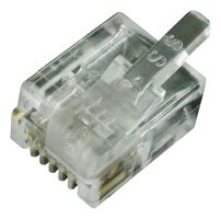 940-SP-3066R-OST - Modular Connector, Modular Plug, 1 x 1 (Port), 6P6C, Cable Mount - STEWART CONNECTOR