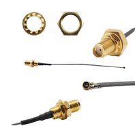 ASMGA005XB113S11 - RF / Coaxial Cable Assembly, MHF4-Type Plug to SMA Bulkhead Jack, 1.13mm, 50 ohm, 1.97 ", 50 mm - SIRETTA