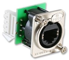 NE8FDV-Y110 - Modular Connector, RJ45 Jack, 1 x 1 (Port), 8P8C, Cat5e, Panel Mount - NEUTRIK