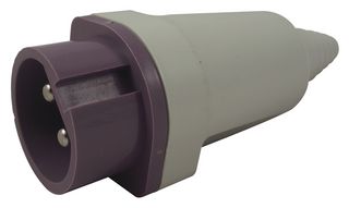10280 - Pin & Sleeve Connector, 16 A, 24 V, Cable Mount, Plug, Violet - WALTHER