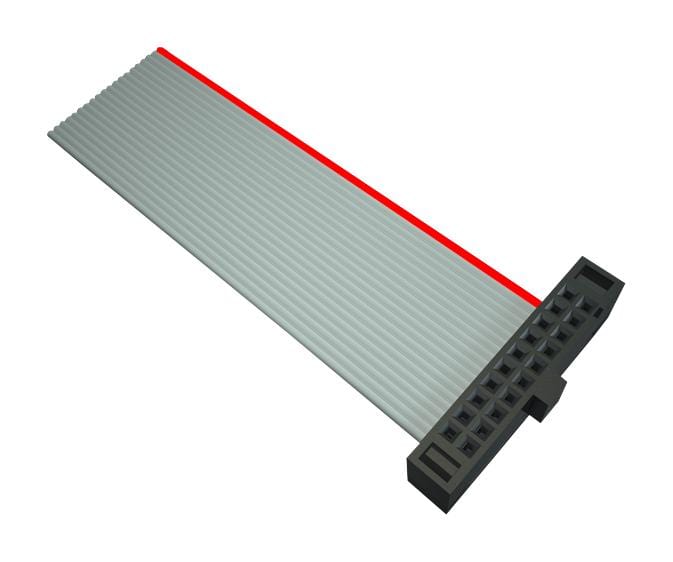 SAMTEC Picoflex and Ribbon FFSD-05-S-80.00-01-N-RW CABLE ASSY, 10P IDC RCPT-FREE END, 2M SAMTEC 3653865 FFSD-05-S-80.00-01-N-RW