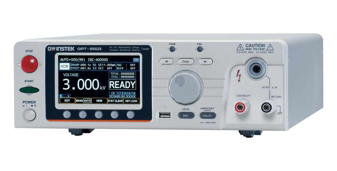 GW INSTEK Electrical Safety Testers GPT-9503 MULTI-CHANNEL HIPOT TESTER, 150VA GW INSTEK 3580319 GPT-9503
