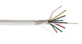 355108LSF-WHT-100 Alarm Cable 8C Screened LSF WHT 100m WEBRO